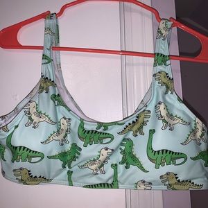 Dinosaur bikini top